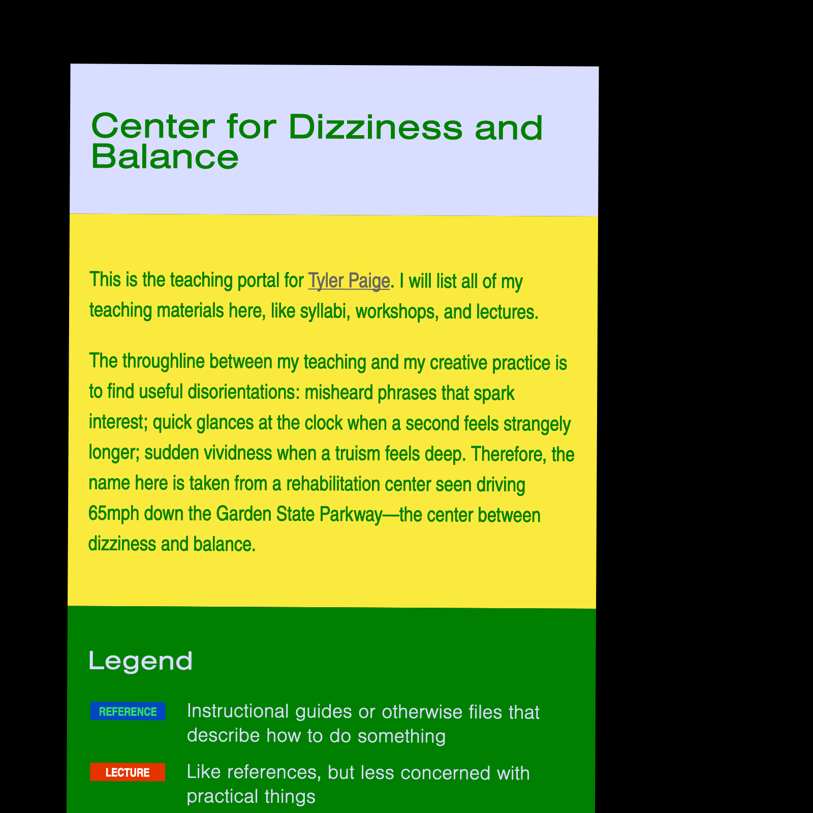 Screenshot of the website